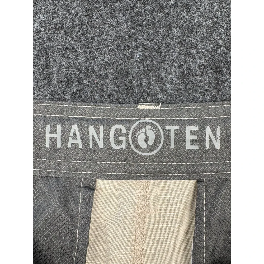 Hang Ten Mens Hybrid Shorts Tan Khaki Stretch Walk Shorts Size 34 RN147446